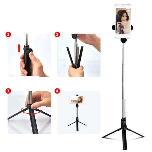 Bluetooth - Enabled Selfie Stick Tripod - My Store